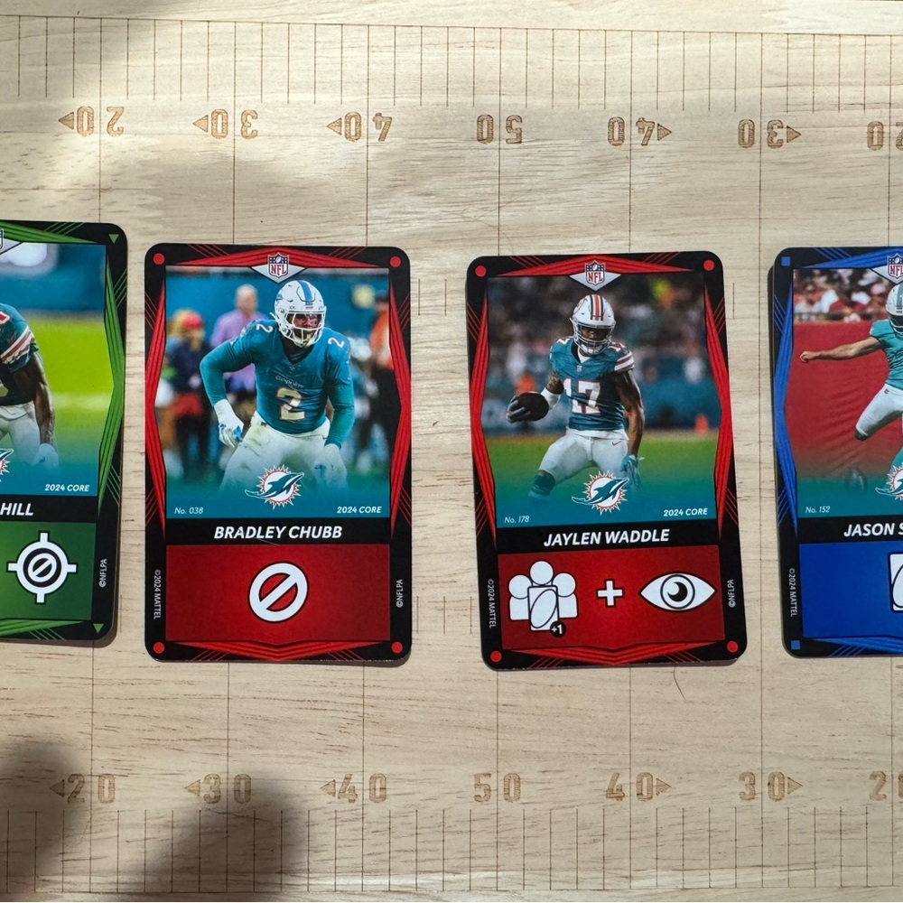 NFL Team Card Game Set - Miami Dolphins Edition